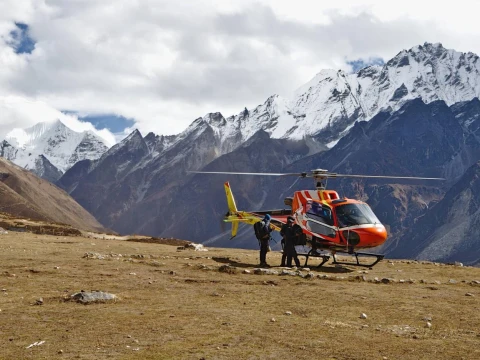 Langtang Helicopter Tour with Landing: Explore the Beautiful Himalayan Valley from Above